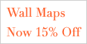 15% discount on all wall maps